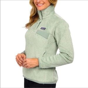 Patagonia Re-tool Snap T fleece pullover, size small, sage green